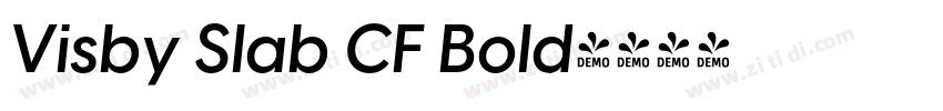 Visby Slab CF Bold字体转换